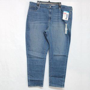 Medium Wash Signature by Levi Strauss Women's 24M Mid Rise Slim Blue Denim Jeans